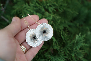 Guiding Star Earrings- Black Onyx