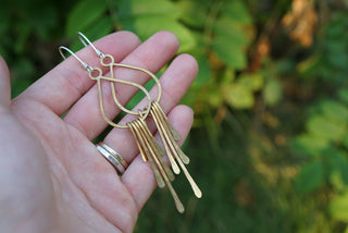Folklore Earrings- Brass