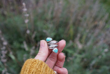 Load image into Gallery viewer, Spiral Ring- Turquoise Size 5
