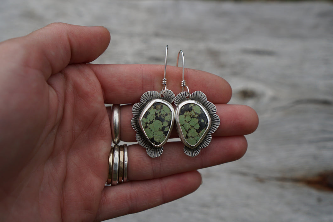 The Little Things Earrings- Green Turquoise