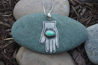 Frida Necklace- Green Variscite