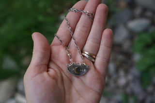 Sun + Moon Necklace Set-Turquoise