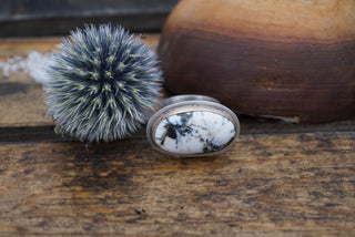 Latitude Ring- White Buffalo Size 5.25