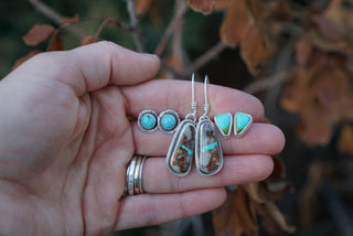 Aura Convertible Post Earrings-Small