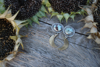 Desert Moon Posts-Lavender Turquoise