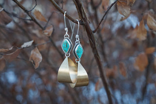 Lotus Hoops-Turquoise