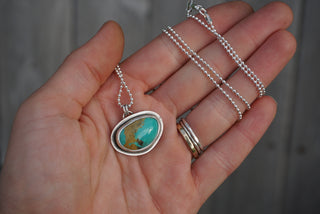 Calamity Necklace- Green Turquoise