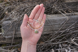 Cascade Necklace-Green Compass Turquoise