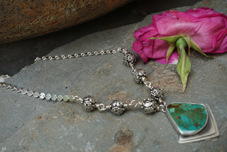Festival Choker- Green Turquoise