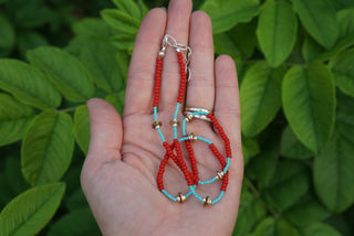Festival Necklace Set- Red
