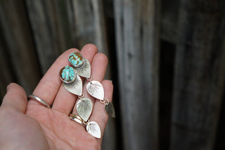Autumn Post Earrings- Turquoise
