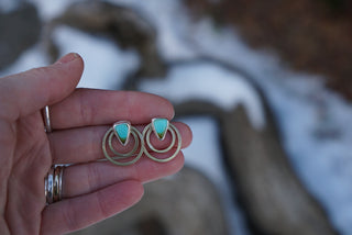 Aura Convertible Post Earrings-Small