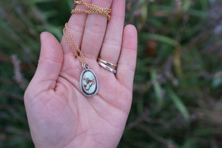 Calamity Necklace- Lavender+Gold