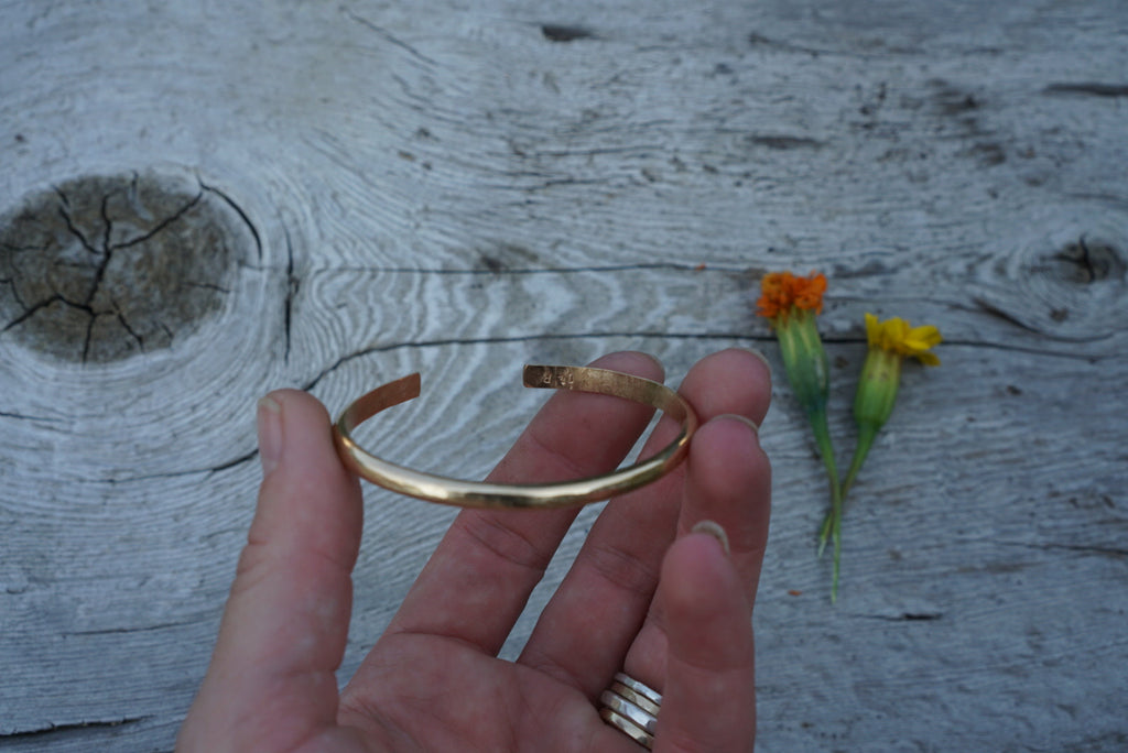 14K Gold Fill Cuff – Oro y Plata Metalworks