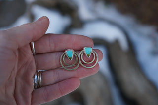 Aura Convertible Post Earrings-Small