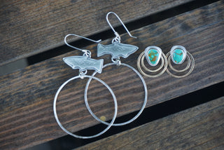 Aura Convertible Post Earrings-Small
