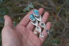 Load image into Gallery viewer, FOR SAMANTHA Autumn Post Earrings- Turquoise
