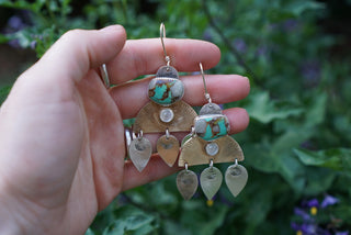 Great West Earrings- Royston Turquoise