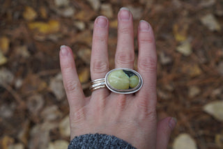 Autumn Greens Ring IV- Size 7.5