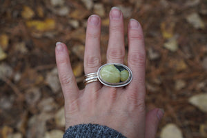 Autumn Greens Ring IV- Size 7.5