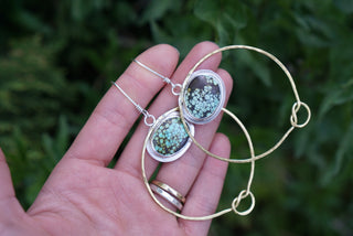 Ties that Bind Earrings- Turquoise