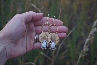 First Light Brass Earrings