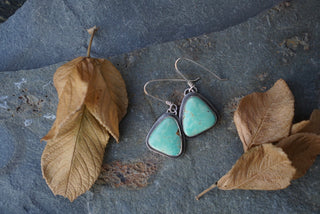 Essential Earrings- Green Kingman Turquoise