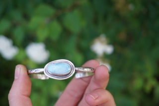 Flora Cuff- Lavender Turquoise