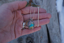 Load image into Gallery viewer, To The Moon Charm Necklace- Royston Turquoise
