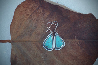 Essential Earrings- Blue Kingman Turquoise