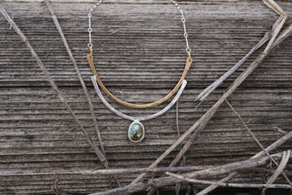 Cascade Necklace-Blue Compass Turquoise