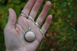 October Necklace- Round Pendant