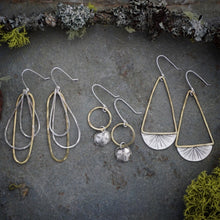Load image into Gallery viewer, Dawn Earrings- Sterling Silver &amp; Brass
