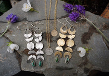 Load image into Gallery viewer, La Luna Earrings- Brass
