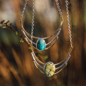 Cascade Necklace- Blue Turquoise
