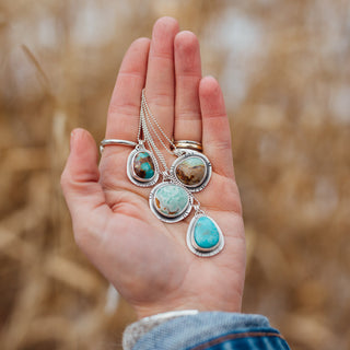 Calamity Necklace- Kingman Blue Turquoise