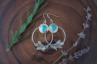 Autumn Bough Hoops