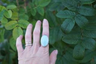 Wisdom Ring- Larimar Size 6.75/7