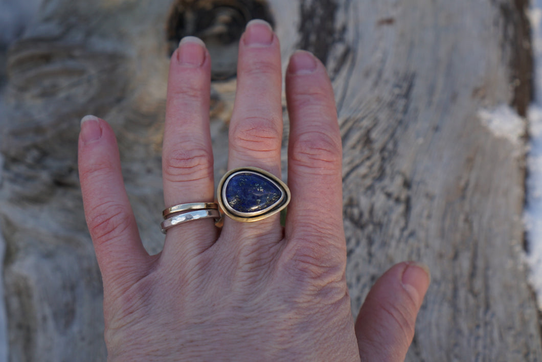 Deep Waters Ring-Lapis Size 5.25