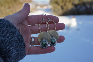 First Light Brass Earrings