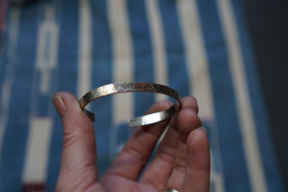 Silver Hammered Cuff