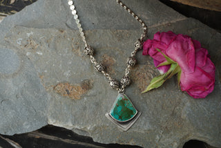 Festival Choker- Green Turquoise