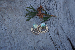 Aura Convertible Post Earrings- Lavender Turquoise