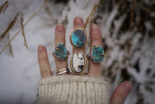 Load image into Gallery viewer, Talon Ring- Nugget Turquoise Size 8.25-8.5
