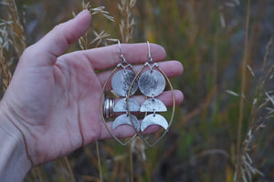 Moon Cycle Earrings- Made To Order