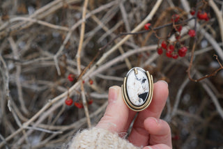 O'Keefe Ring- White Buffalo Size 6.25