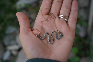Ophidian Necklace Set- Rutile Quartz and Jasper