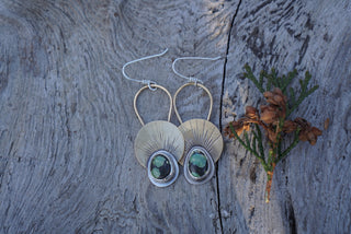 First Light Brass Earrings