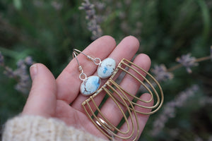 Rainbow Bend Earrings- Lavender Turquoise