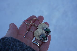 First Light Brass Earrings